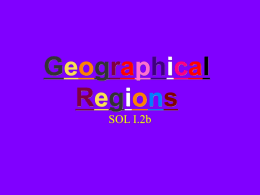 Geographical Regions