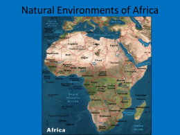 Natural Environments of Africa Power Point