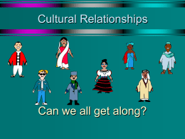 Cultural Relationships