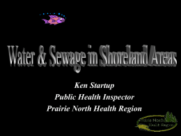 Public Health Inspector Water & Sewage