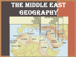 Middle East Geography Intro 516013