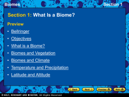 Biomes Section 1
