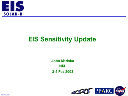 EIS instrument throughput update