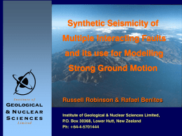 Synthetic Seismicity of Multiple Interacting Faults and its use for
