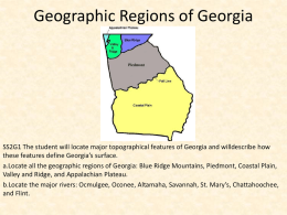 Geographic Regions of Georgia - SocialStudiesWiki-RJG