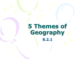 5 Themes of Geography - Positively Learning with Mrs. Bales
