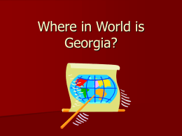 Where in World is Georgia?