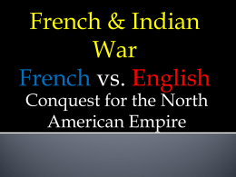 French and Indian War PowerPoint