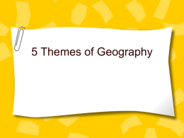 5 Themes of geography - ems