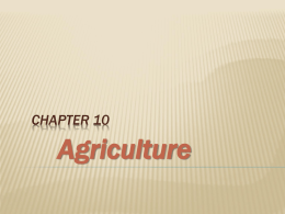 Agriculture - My Teacher Pages