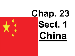 Chapter 23 China