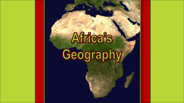 Africa`s Geography Africa