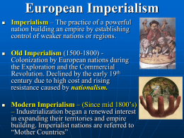 Imperialism - Cobb Learning