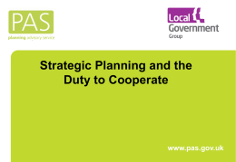 Strategic Planning and the Duty to Cooperate