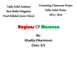Regions of Moroccox - British Council Schools Online
