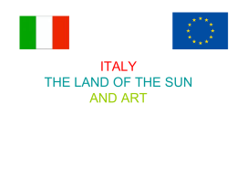 italy the land of the sun and art