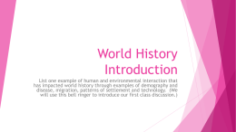 United States History Introduction