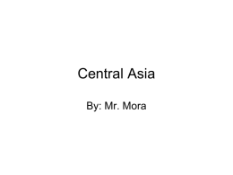Human Geography of Central Asia