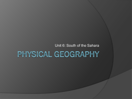 Physical Geography - Wando High School