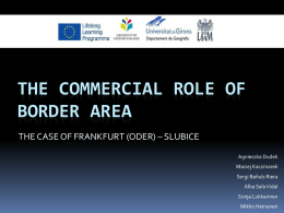 the commercial role of border area - UEF-Wiki