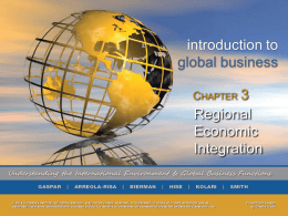 Benefits Costs Regional Integration