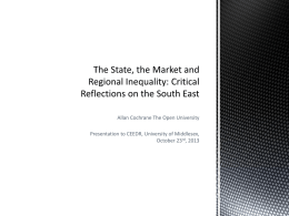 Critical Reflections on the South East