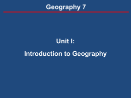 Geographers use spatial organization