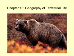 Chapter 10 - Geography of Terrestrial Life_AT SP16x