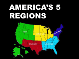 America*s 5 regions