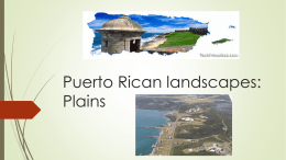 Puerto Rican landscapes: Plains