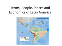 People and Economics of Latin America