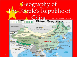 Geography of The People*s Republic of China
