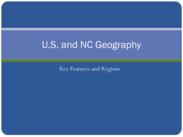 U.S. and NC Geography