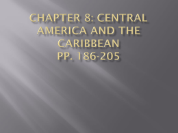 Chapter 8: central America and the Caribbean pp. 186-205