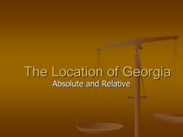 Georgias Geography (New – 2013-2104)