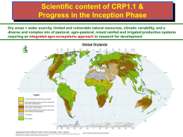 CRP1.1 - East and Southern Africa Region Dryland Systems CRP wiki