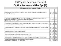 P3 Revision Checklist