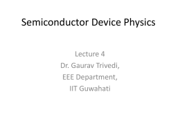 Semiconductor Device Physics