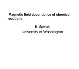 Magnetic-field dependence of chemical reactions