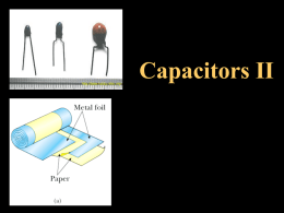 Capacitors II