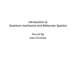 Quantum mechanics – an introduction