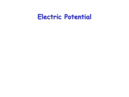 Electric Potential - McMaster University