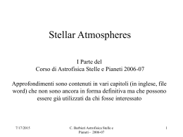 6 - Stellar Atmospheres