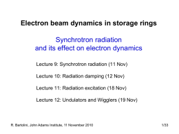 Radiation from accelerated charged particles