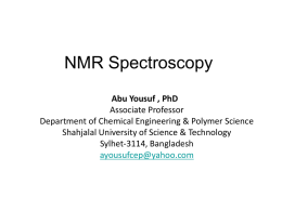 Ch. 13: NMR Spectroscopy - CEResources