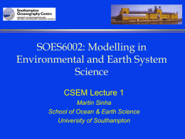 SOC Interview 1999 Talk - University of Southampton