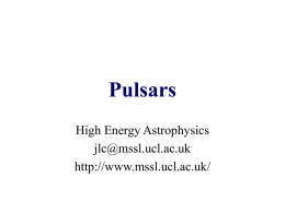 Pulsars (last updated 2005/6)