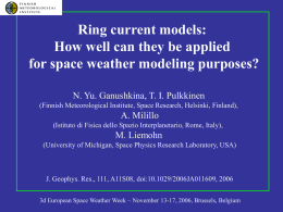 How well can they be applied for space weather modeling