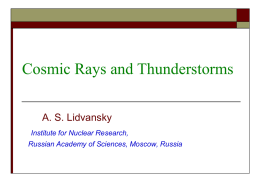 21_Lidvansky_Cosmic_rays_and_thunderstorms