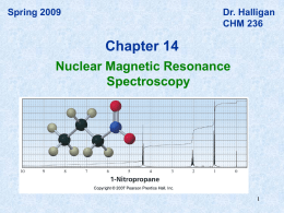 1 H NMR—Number of Signals